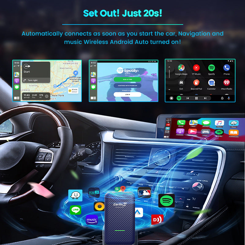 Carlinkit Car Easy To Apply Wireless Androidauto + Carplay Original Car Screen Car Navigation Box