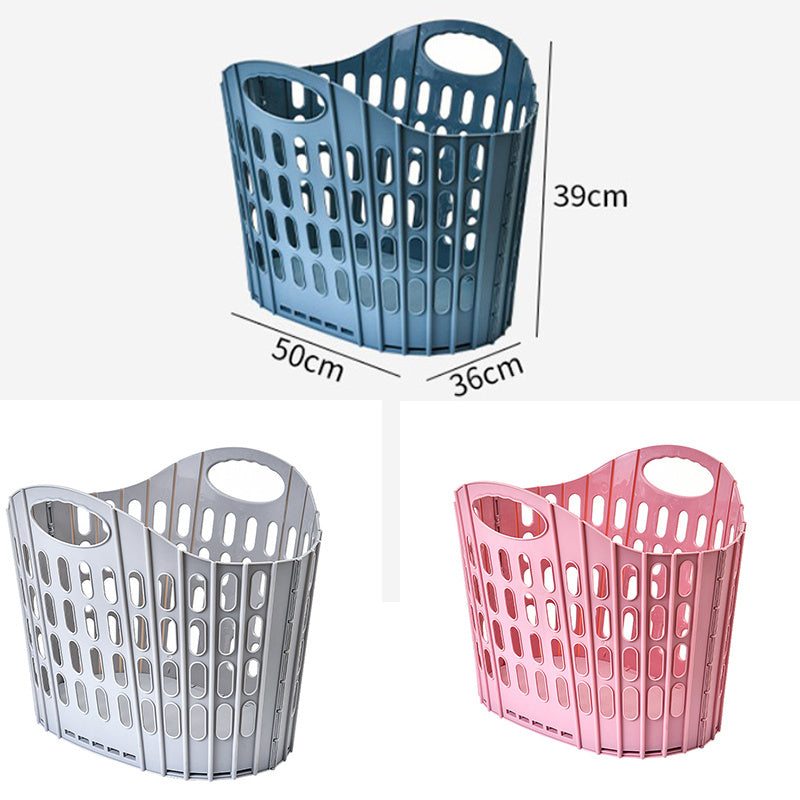 Plastic Household Toilet Folding Dirty Laundry Basket